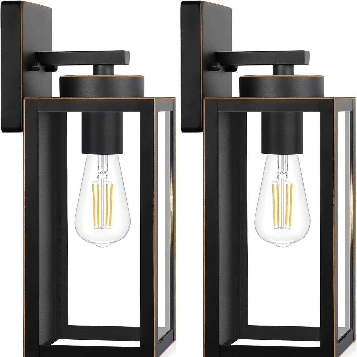 Utomhusvägglampa Modern Metalllykta Carvallo