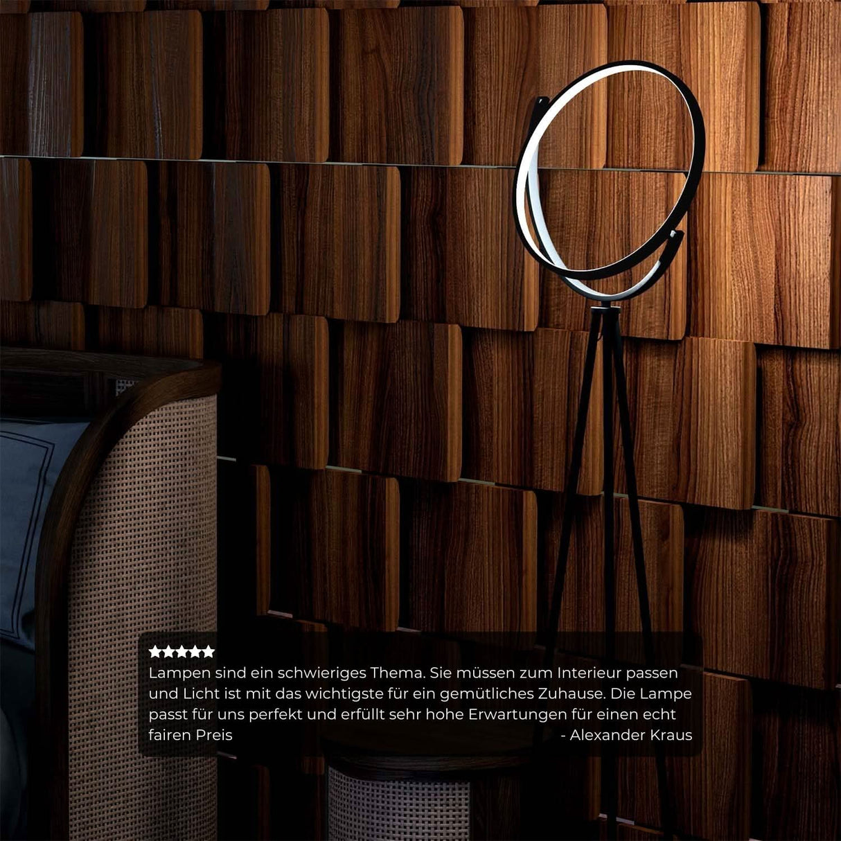 Darea Designer Golvlampa Carvallo