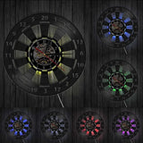 Carvallo – Vintage Dart väggklocka med tyst rörelse och utbytbart ljus Carvallo