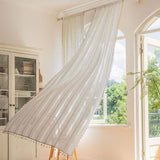 Randig Semi-Svart utelämning Gardin Hålig Tassel Draperier Carvallo