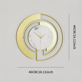 LuxuryTime - Modern Metallväggklocka, 18 tum Carvallo