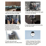 Purrfect Time Stilig Svängande Katt Väggeklocka Modern Design Carvallo