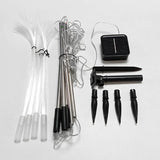 Solarlampa för trädgården med färgväxling – LED gräslampa för trädgård & terrass, fyrverkeridesign Carvallo