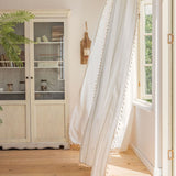 Randig Semi-Svart utelämning Gardin Hålig Tassel Draperier Carvallo