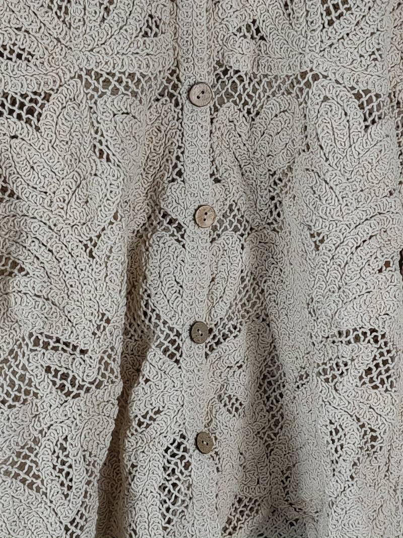 Kvinnors Lång Spetsskjorta Blommönster Polyester