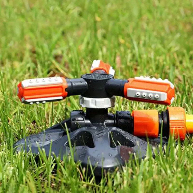 Roterbar trädgårds-sprinkler med 3 munstycken – Effektiv bevattningssprinkler för gräsmatta och trädgård Carvallo