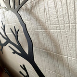 Metallväggdekoration – Elegant fågeldesign på gren MILA Sverige