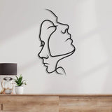 AbstractAffection Decor - Minimalistiskt par-huvudbild väggdekoration Carvallo