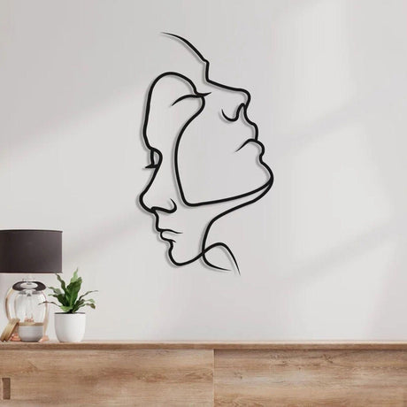 AbstractAffection Decor - Minimalistiskt par-huvudbild väggdekoration Carvallo