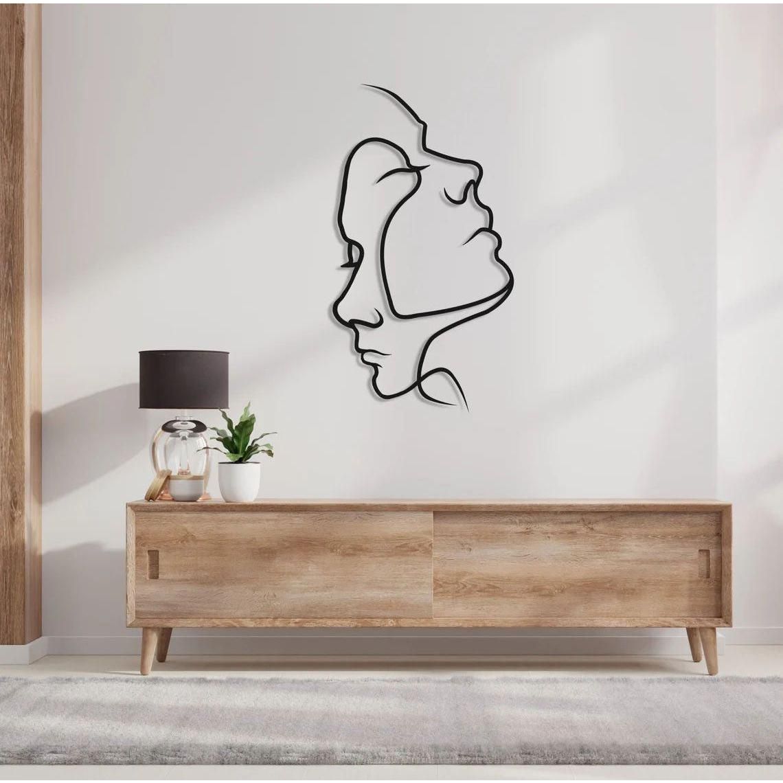 AbstractAffection Decor - Minimalistiskt par-huvudbild väggdekoration Carvallo