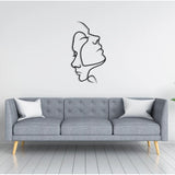 AbstractAffection Decor - Minimalistiskt par-huvudbild väggdekoration Carvallo