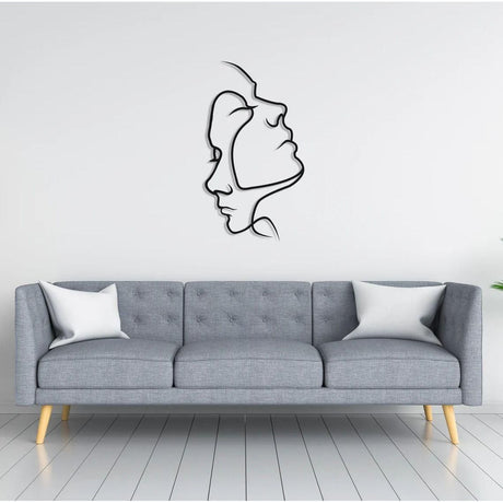 AbstractAffection Decor - Minimalistiskt par-huvudbild väggdekoration Carvallo
