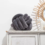 Dekorativ Knuten Suede Effekt Boll Mjuk Kudde Pillow Carvallo