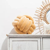 Dekorativ Knuten Suede Effekt Boll Mjuk Kudde Pillow Carvallo