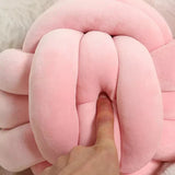 Dekorativ Knuten Suede Effekt Boll Mjuk Kudde Pillow Carvallo