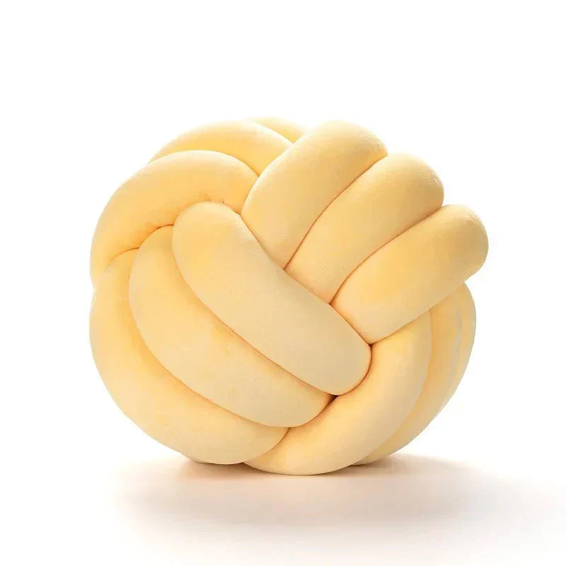 Dekorativ Knuten Suede Effekt Boll Mjuk Kudde Pillow Carvallo