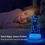 LuxRoyale Paw Patrol Nattlampa för Barn - 3D Tecknad Sängrum Dekor Lampa Carvallo