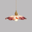 Vintage Floral Glass Pendant Light Fixture for Dining Room - Elegant Retro Design to Illuminate Your Space Carvallo