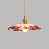 Vintage Floral Glass Pendant Light Fixture for Dining Room - Elegant Retro Design to Illuminate Your Space Carvallo