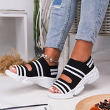 Wedge-sandaler med öppen tå för kvinnor