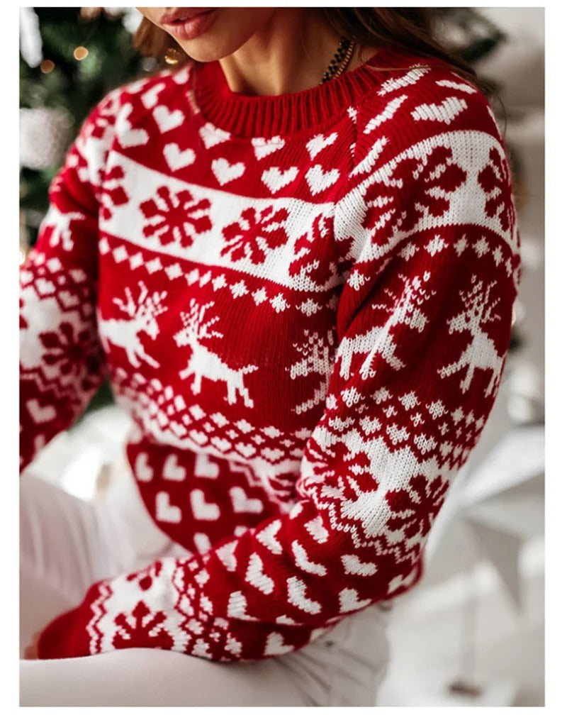 Stickad jultröja för kvinnor-Hemnix-Hemnix