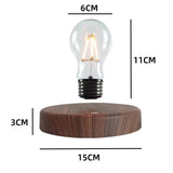 LumoGlide – Magnetisk Flytande LED Lampa | Svävande Bordslampa med Träfinish för Skrivbord och Inredning-Lamps-BB-Hemnix