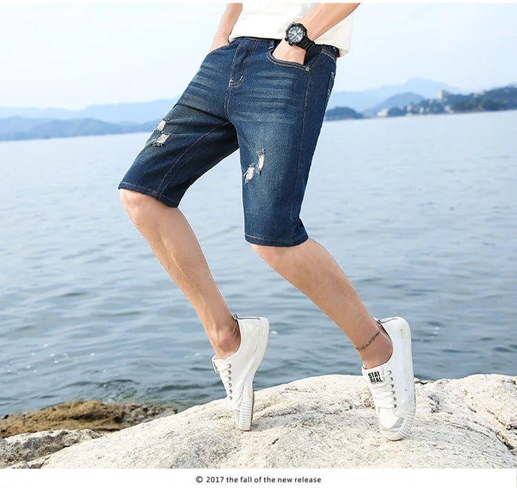 Jeansshorts för män