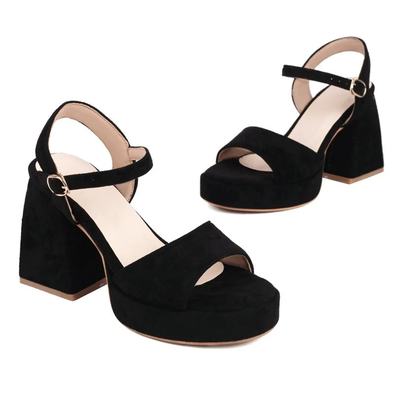 Chunky Heels Mockasandaler-Shoes for Women-Bellasverige-Hemnix