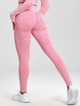 Hög Midja Fitness Leggings-Clothes for women-Hemnix-Röd-S-Hemnix