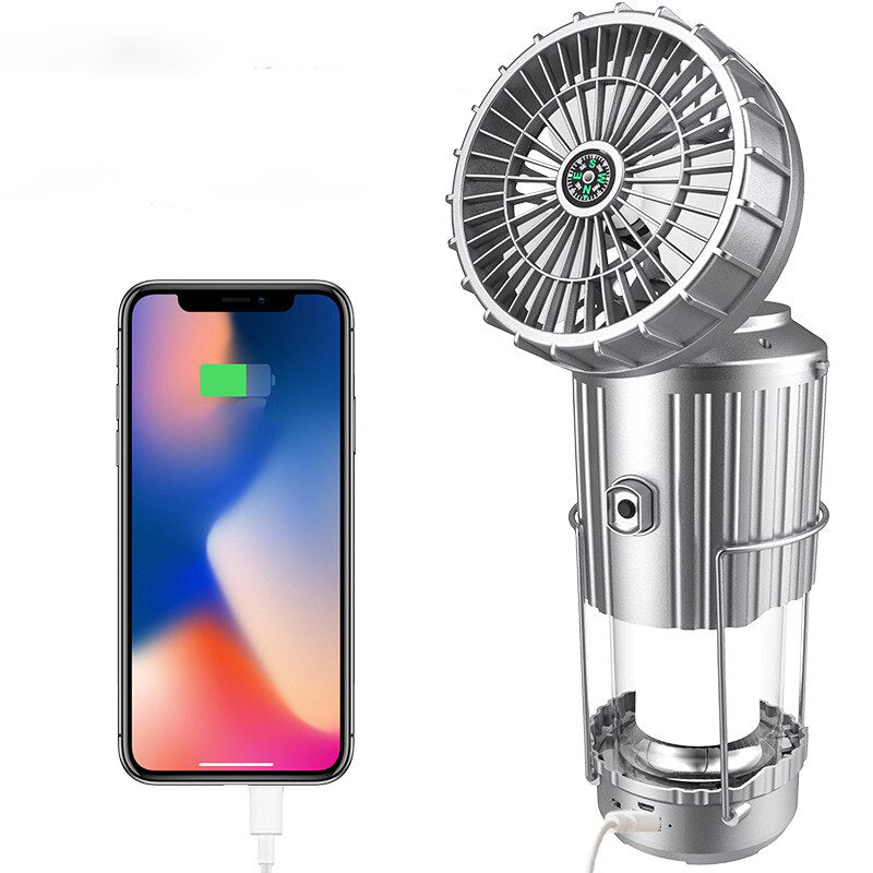 Carvallo - Multifunktionell LED-lampa med fläkt och laddare Carvallo