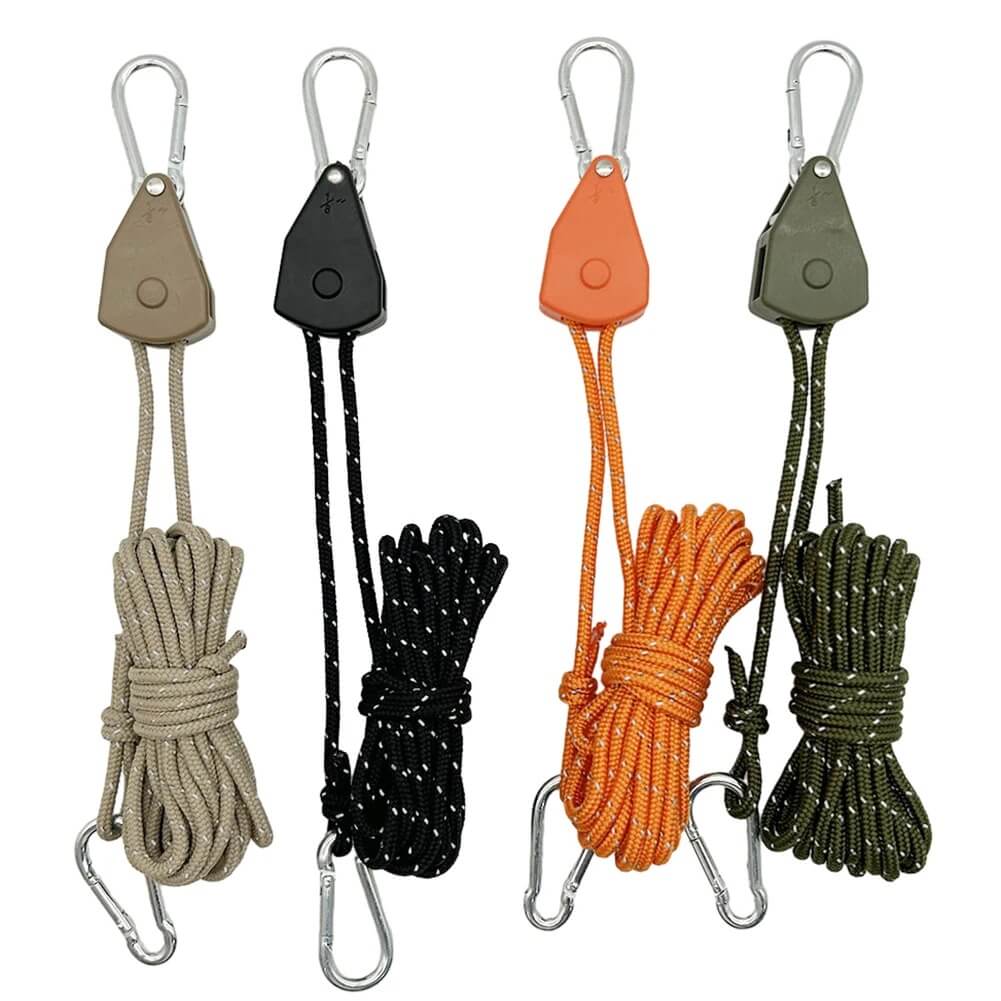 ReflectaCord – Reflekterande Tältlina 5M med Justerbar Trissa för Camping-Tent Accessories-BB-Hemnix
