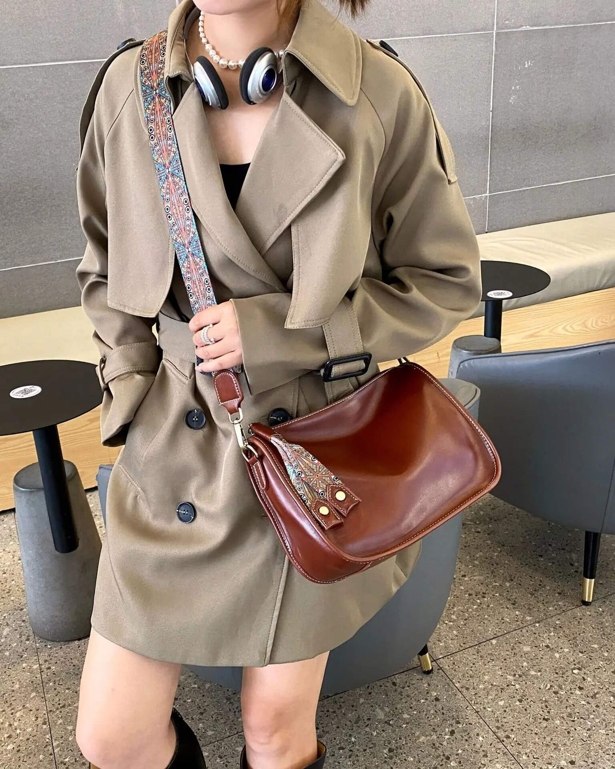 Luxury Leather Bag – Rymlig och elegant handväska i äkta läder-Shoulder Bags-BB-Hemnix