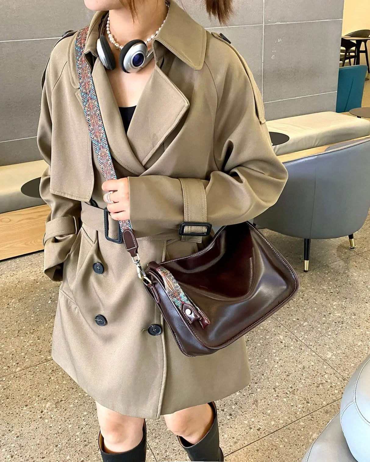 Luxury Leather Bag – Rymlig och elegant handväska i äkta läder-Shoulder Bags-BB-Hemnix