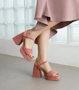 Chunky Heels Mockasandaler-Shoes for Women-Bellasverige-Hemnix