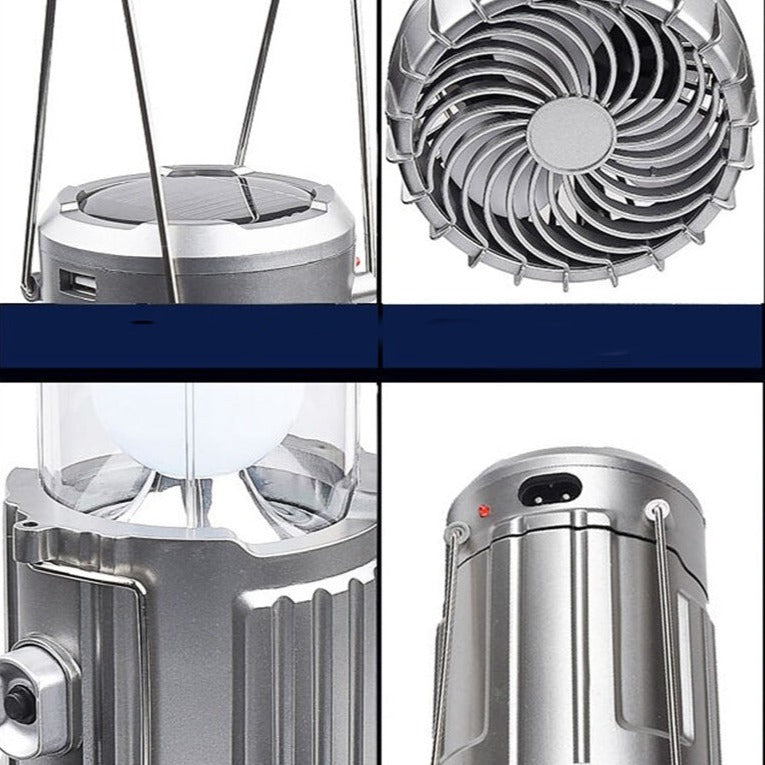 Carvallo - Multifunktionell LED-lampa med fläkt och laddare Carvallo