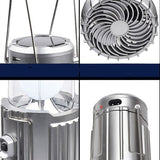 Carvallo - Multifunktionell LED-lampa med fläkt och laddare Carvallo