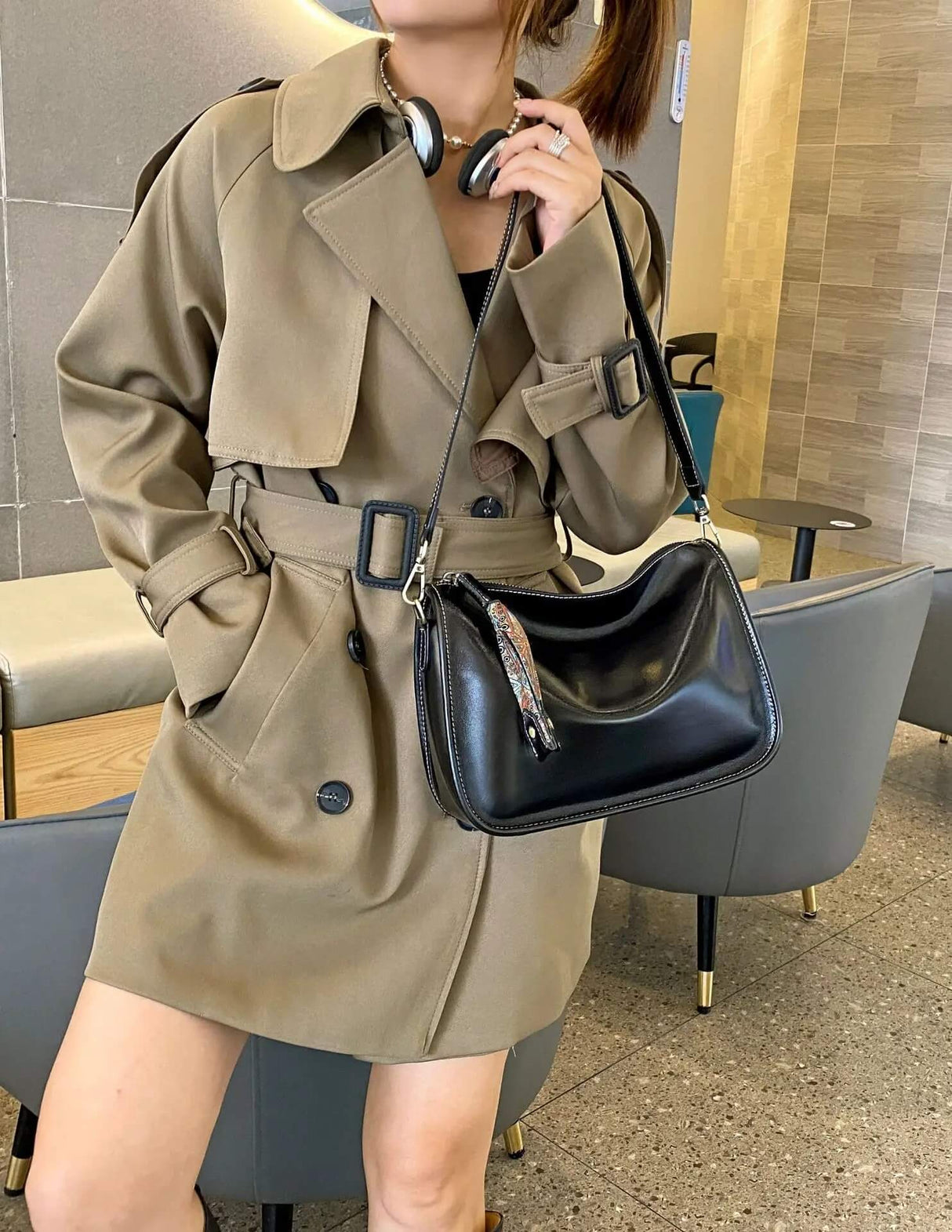 Luxury Leather Bag – Rymlig och elegant handväska i äkta läder-Shoulder Bags-BB-Hemnix