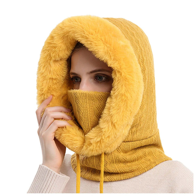 Damstickad pälsmössa Mask Set Hemnix