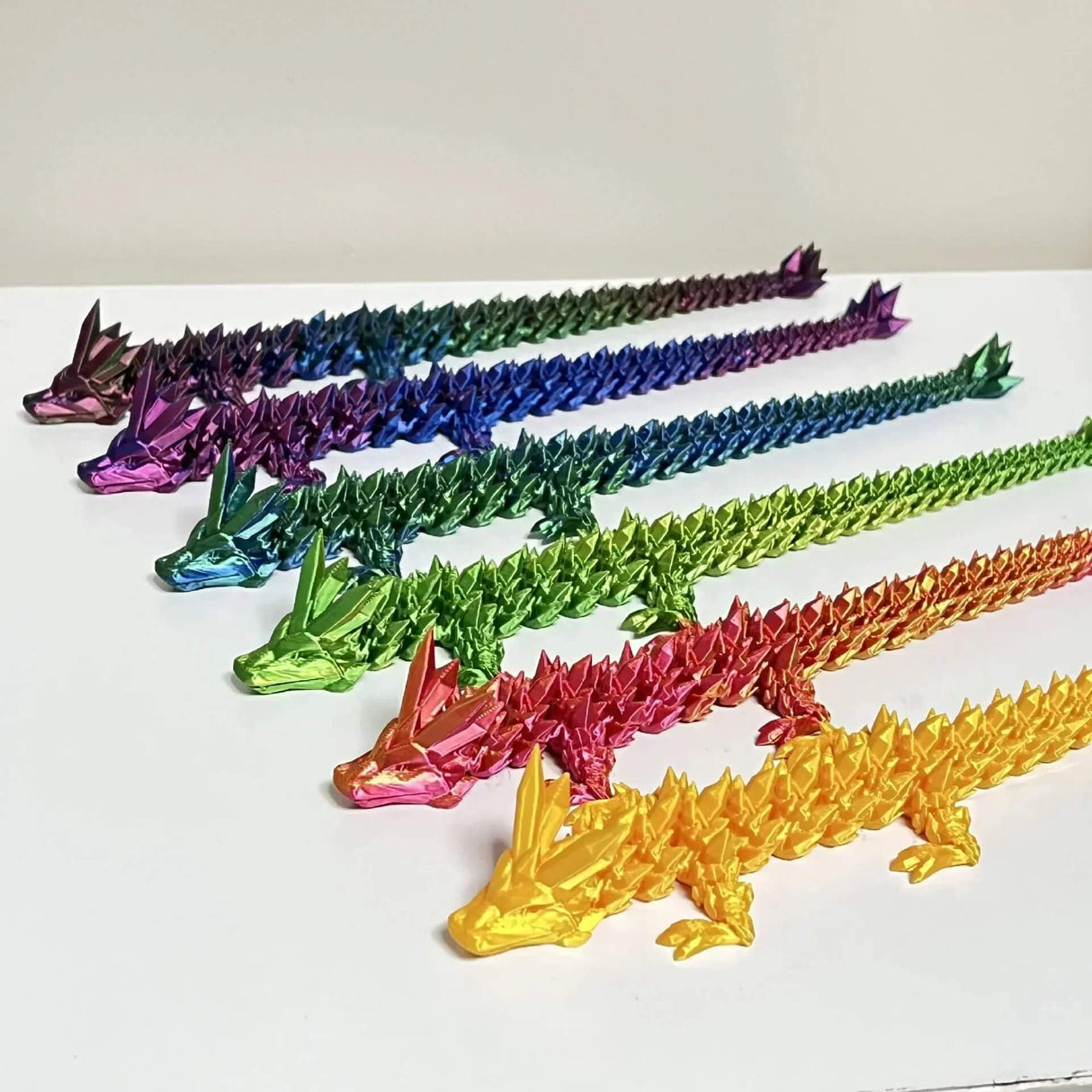 DrakeMorph - Rörlig 3D-printad Drakmodell för Dekor och Fantasi-Action & Toy Figures-BB-Hemnix