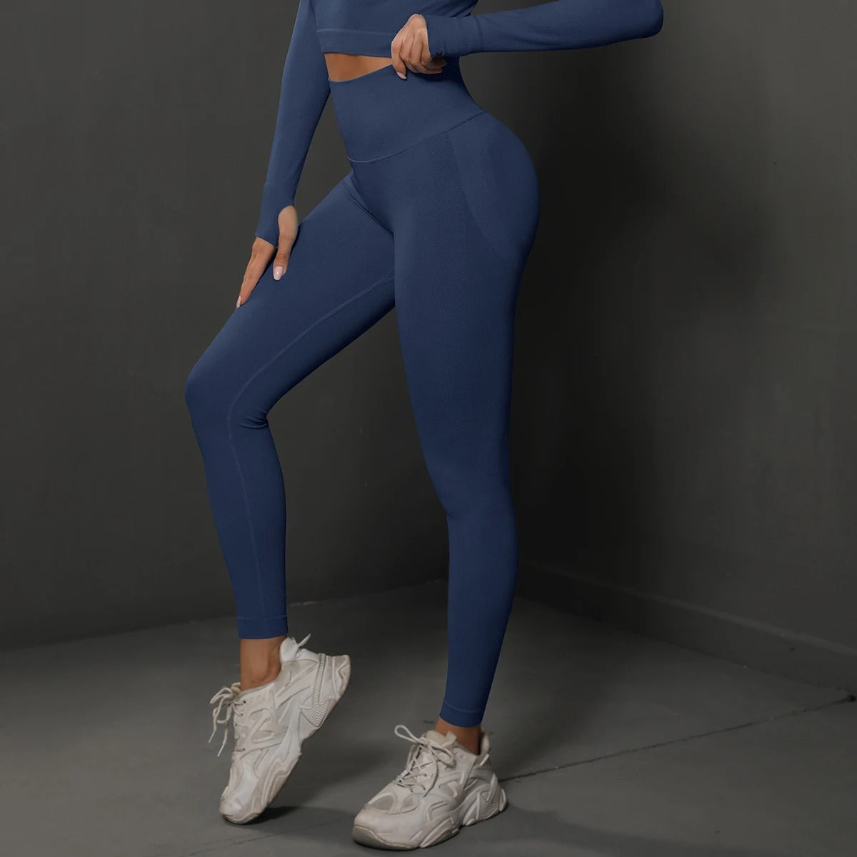 Sömlösa gymleggings för kvinnor-Bellasverige-Hemnix