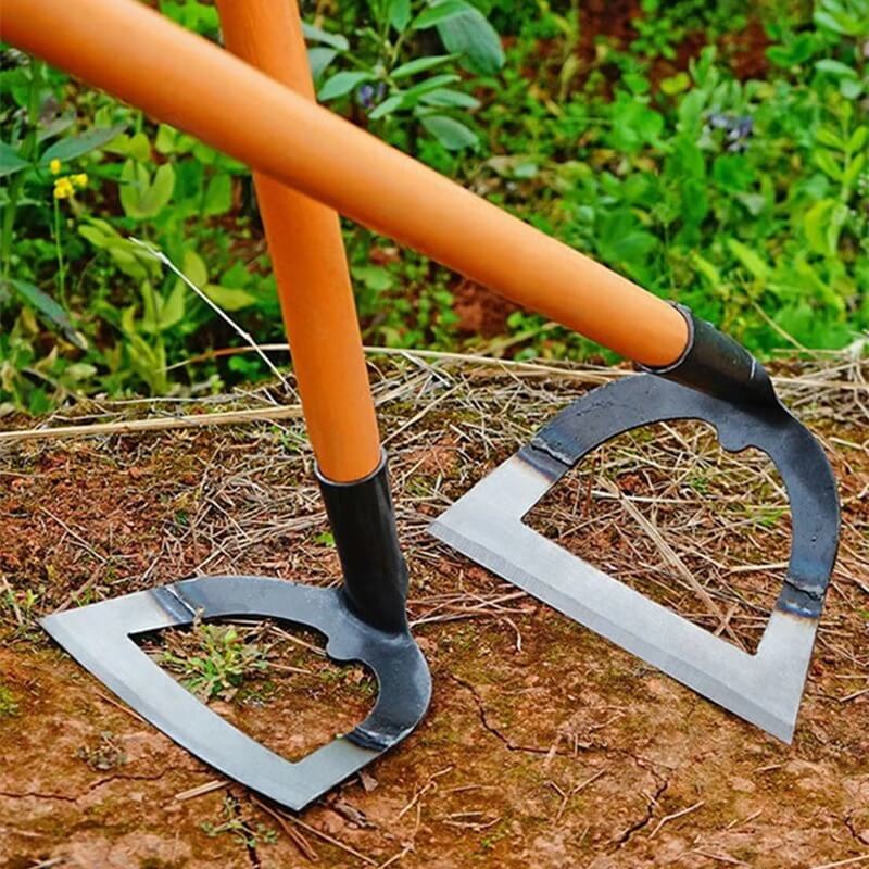 GroVa - Handhacka i Kolstål för Smidig Ogräsrensning & Jordluckring-Gardening Tools-BB-Hemnix