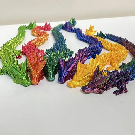 DrakeMorph - Rörlig 3D-printad Drakmodell för Dekor och Fantasi-Action & Toy Figures-BB-Hemnix