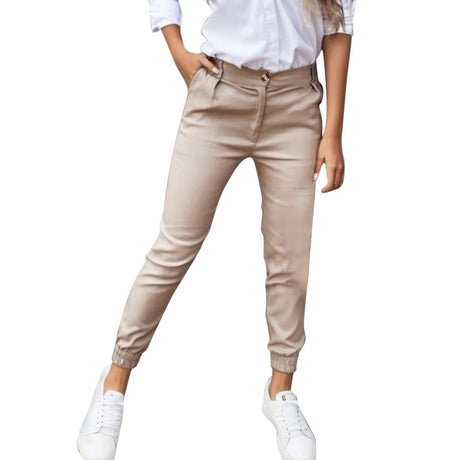 Ankelkorta Byxor för Kvinnor-Clothes for women-Bellasverige-Khaki-S-Hemnix