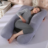 MammaLugn – U-formad Gravidkudde 130×70 cm | Komfort och Stöd för Gravida och Nyblivna Mammor-Pregnancy Pillow-BB-Hemnix
