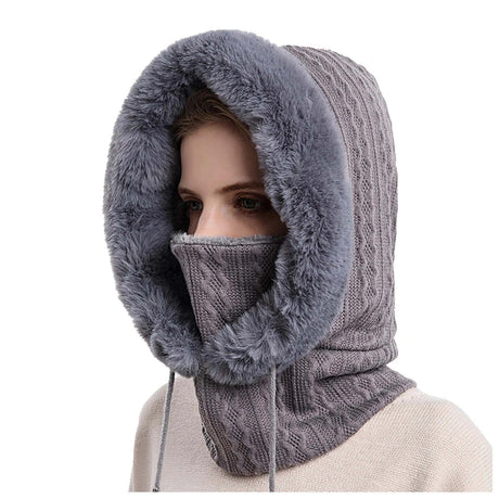 Damstickad pälsmössa Mask Set Hemnix