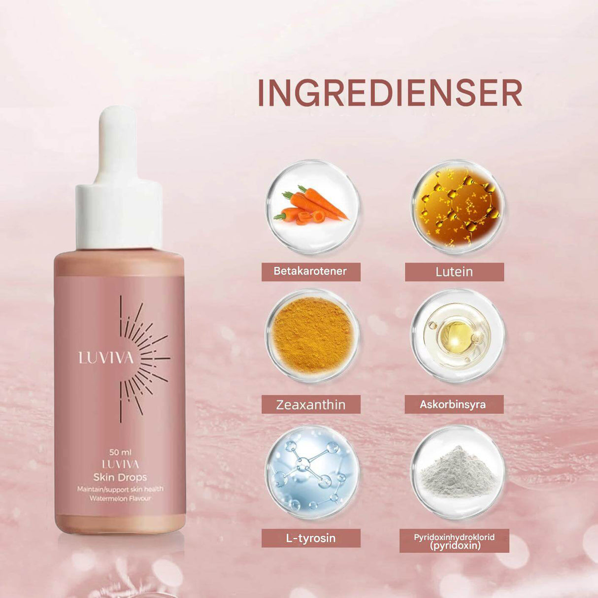 TanVera – Brun Utan Sol Droppar för Inre Lyster | Naturlig Solkysst Hud Utan UV-Self Tanner-Luviva Shop-Hemnix