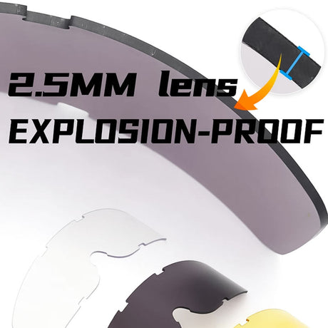 Royaleva Anti-Fog och Fit Over Glasögon Motorcykel Goggles Carvallo