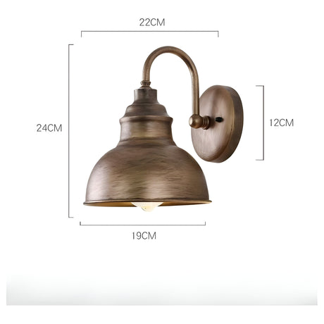 IronLuxe Light - Retro Vattentät Trädgård Veranda Järn Vägglampa Carvallo