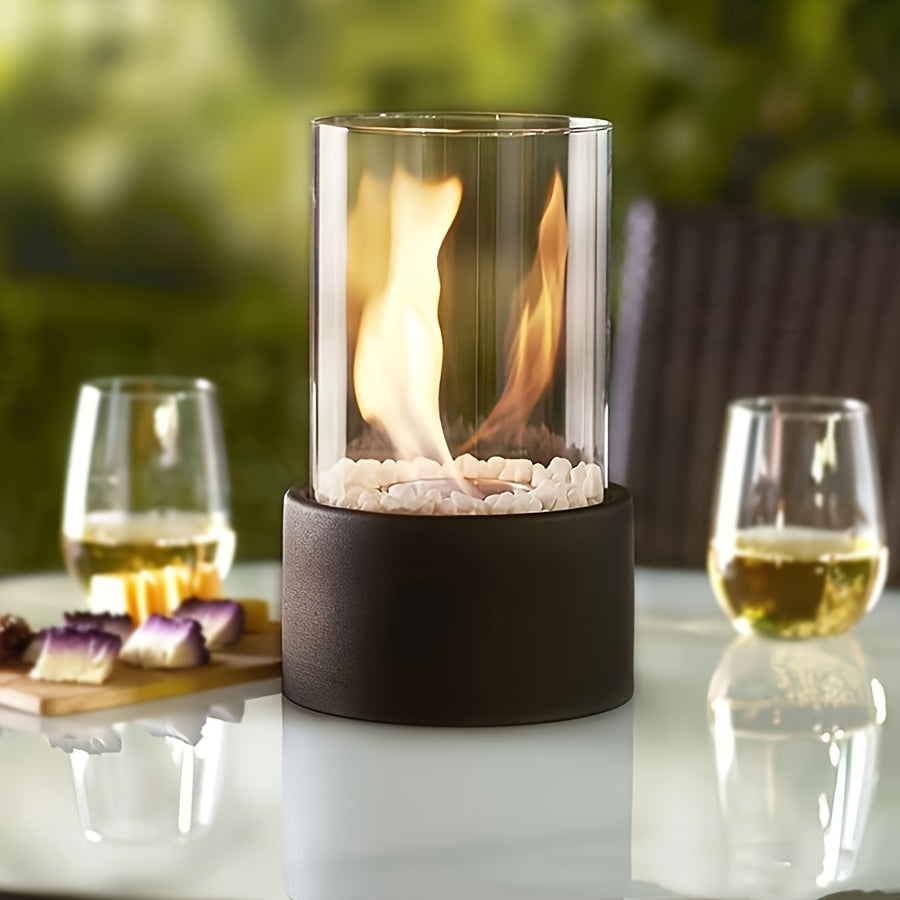 Portabel Bordskamin i Metall för Inomhusbruk Carvallo