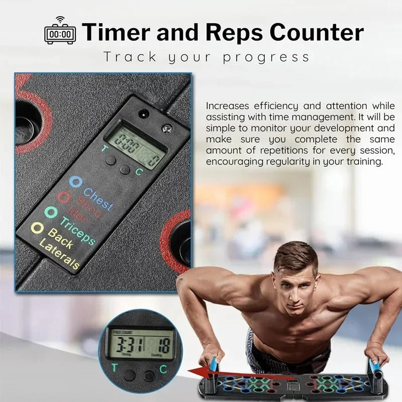 Push Up Board Justerbar Hemma Fitness Tränare Carvallo